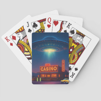 Baraja De Cartas UFO Over Casino Playing Cards