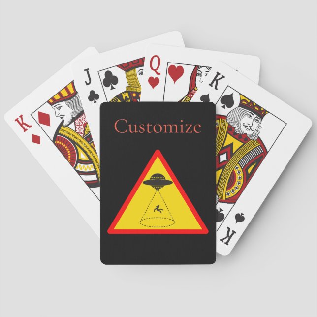 Baraja De Cartas UFO Thunder_Cove de secuestro de Alien (Reverso)