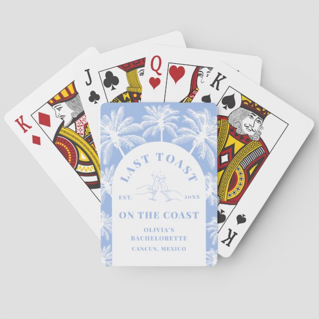 Baraja De Cartas Última Tostada En La Bachelorette Costera De La Co (Reverso)