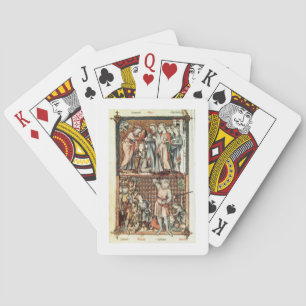 Baraja De Cartas Último 1023 f.7v David y Goliat con Saul de Le Be