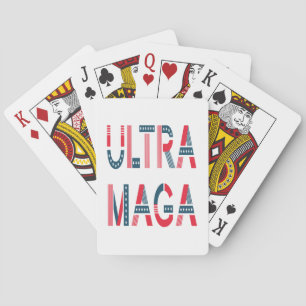 Baraja De Cartas Ultra MAGA Trump Patriótico Republicano Conservado