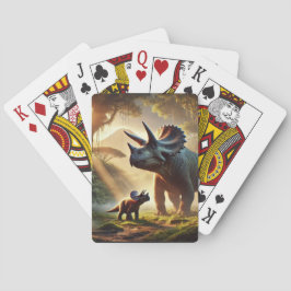Baraja De Cartas Un adulto majestuoso Triceratops
