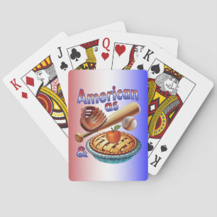 Baraja De Cartas Un americano divertido como el béisbol y el Apple