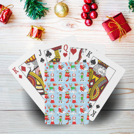 Baraja De Cartas Un Día en el Polo Norte Durante la Navidad