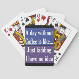 Baraja De Cartas Un día sin café