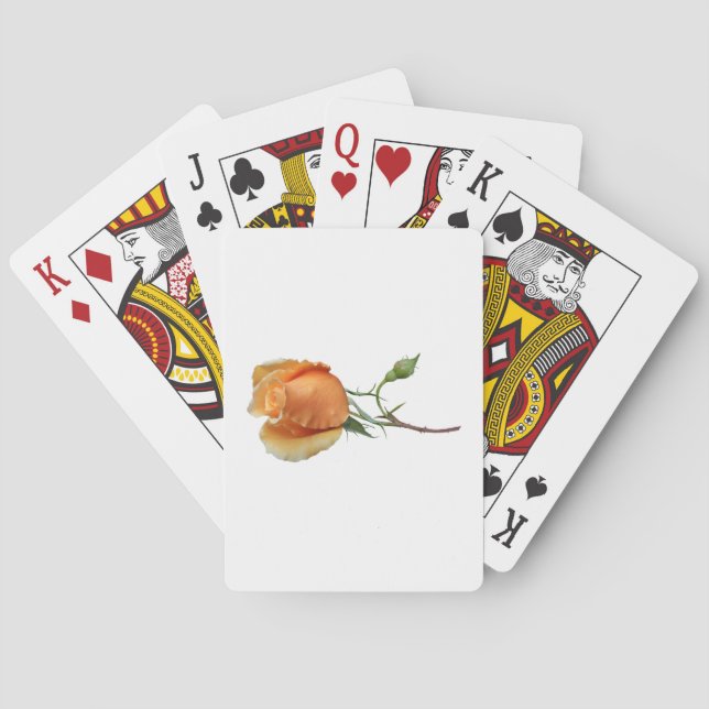 Baraja De Cartas Un esqueje de rosa único (Reverso)
