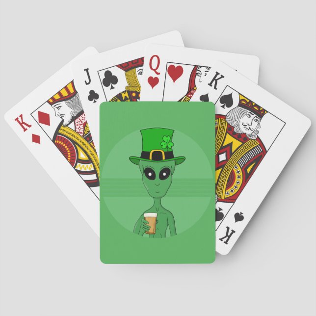 Baraja De Cartas Un extranjero de St. Patrick (Reverso)