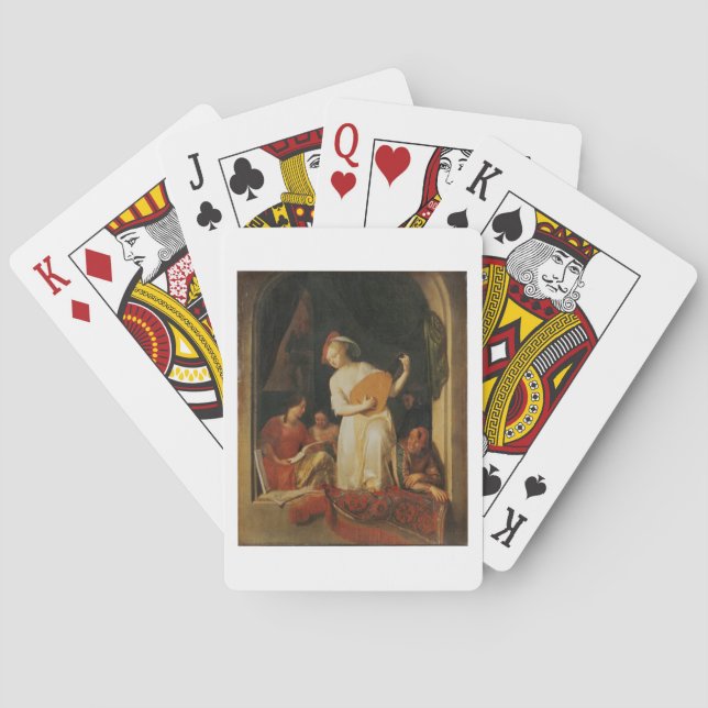 Baraja De Cartas Un Fiesta musical, 1681 (Reverso)