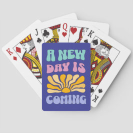 Baraja De Cartas Un Nuevo Día Está Llegando