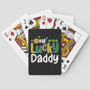 Baraja De Cartas Un papá afortunado que coincide con una familia en