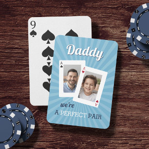Baraja De Cartas Un par perfecto   Foto de padre e hijo