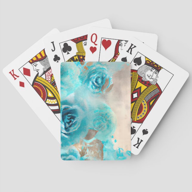 Baraja De Cartas Un Shabby azul Chic Ephemera Design Series 7 (Reverso)