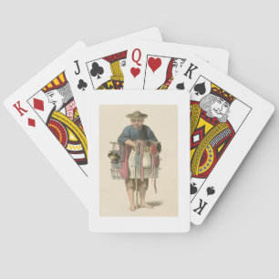 Baraja De Cartas Un vendedor ambulante, platea 17 "del traje de