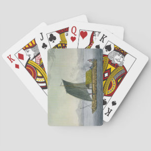 Baraja De Cartas Una balsa que sale del puerto de Guayaquil, Ecuado