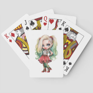 Baraja De Cartas Una colección de diseño de Halloween de una niña l