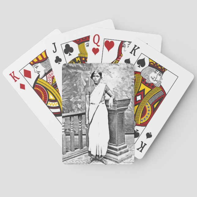 Baraja De Cartas Una joven india (Reverso)