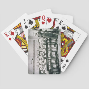 Baraja De Cartas Una lección en la ciencia nacional (foto del b&w)
