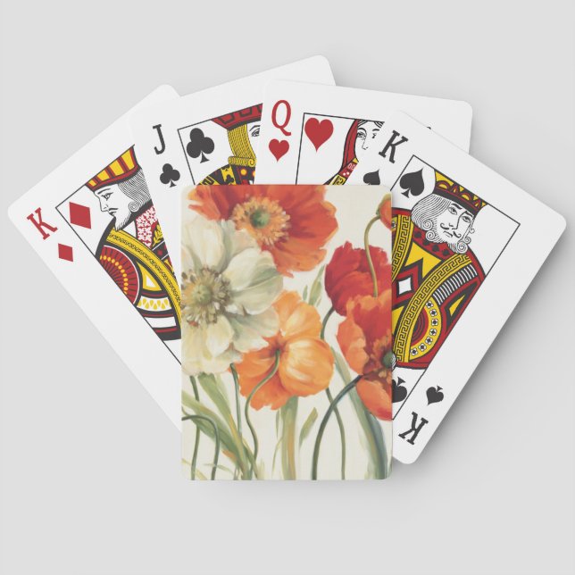 Baraja De Cartas Una melodía de amapolas (Reverso)