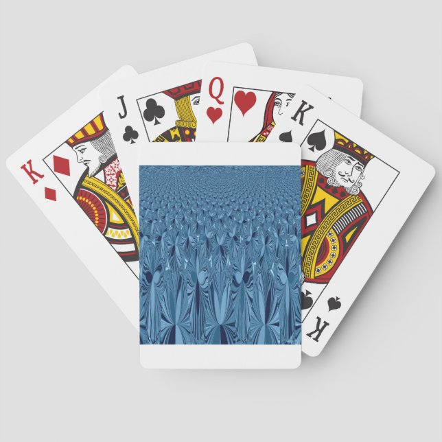 Baraja De Cartas Una mezcla de azul (Reverso)