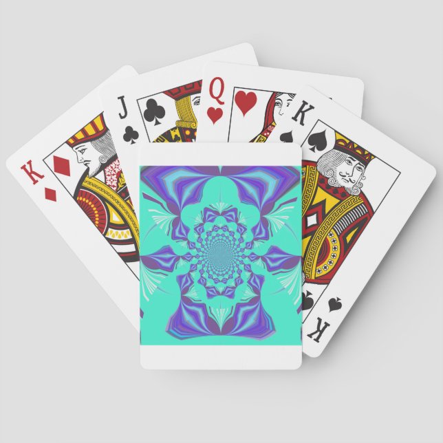 Baraja De Cartas ¡Una mezcla de Kaleidoscope y Mandala Art! (Reverso)