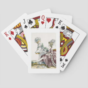 Baraja De Cartas Una mujer elegante que se lava los pies, platea 32