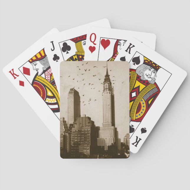 Baraja De Cartas Una multitud de volar de los pájaros (Reverso)
