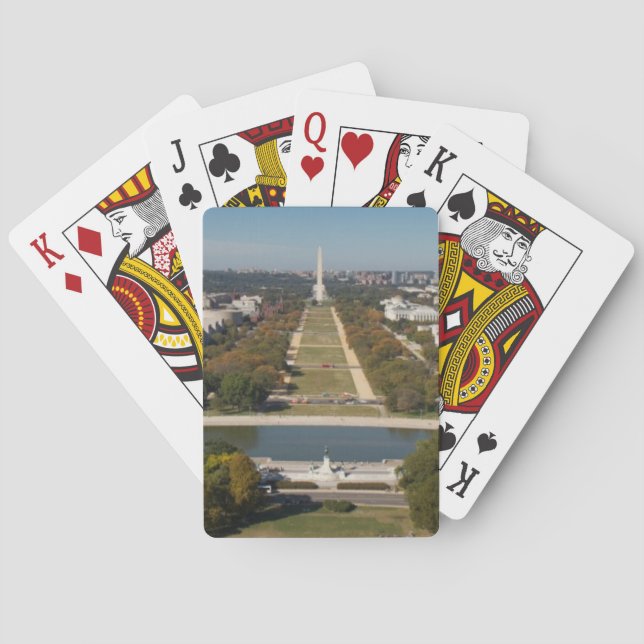 Baraja De Cartas Una opinión del paisaje del Washington DC (Reverso)