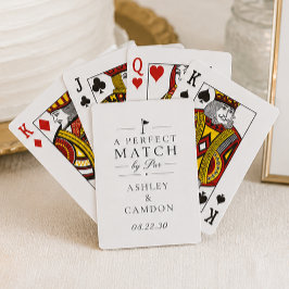 Baraja De Cartas Una pareja perfecta de Par Wedding Favor