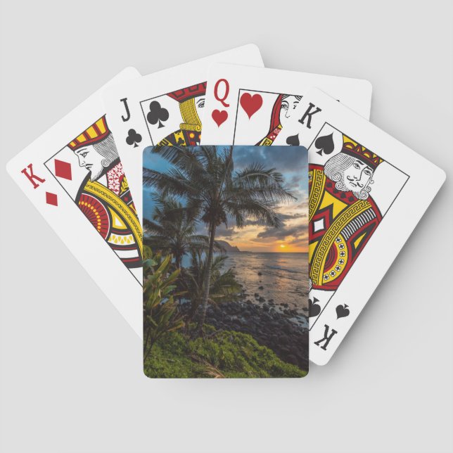 Baraja De Cartas Una puesta de sol hermosa 2 (Reverso)