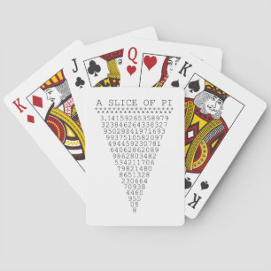 Baraja De Cartas Una rebanada de gráfico del pi