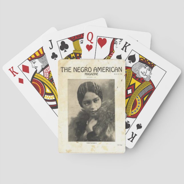 Baraja De Cartas Una revista del renacimiento de Harlem (Reverso)