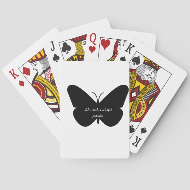 Baraja De Cartas Una simple cita en una simple mariposa (Reverso)