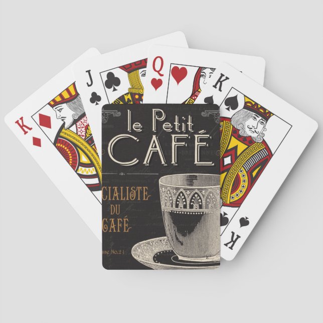 Baraja De Cartas Una taza de café contemporánea (Reverso)