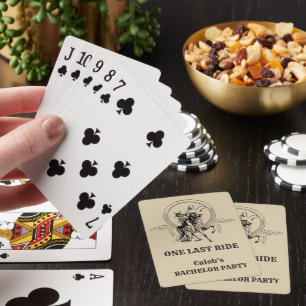 Baraja De Cartas Una última cabalgata Fiesta de soltero al estilo v