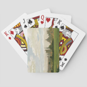 Baraja De Cartas Una vista de Oxford (petróleo en tabla de planchar