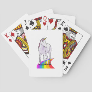 Baraja De Cartas Unicornio con arcoiris