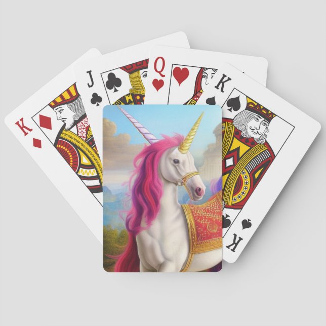 Baraja De Cartas Unicornio de dos cuernos (Reverso)
