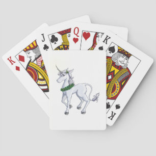 Baraja De Cartas Unicornio del navidad