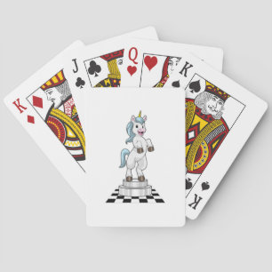 Baraja De Cartas Unicornio en ajedrez como pieza de ajedrez Knight
