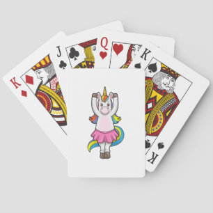 Baraja De Cartas Unicornio en Ballet Dance con Skirt
