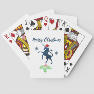Baraja De Cartas Unicornio Navidades