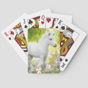 Baraja De Cartas Unicornio Poni Blanco