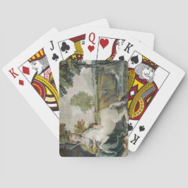 Baraja De Cartas Unicornio y una joven mujer (por Domenichino)