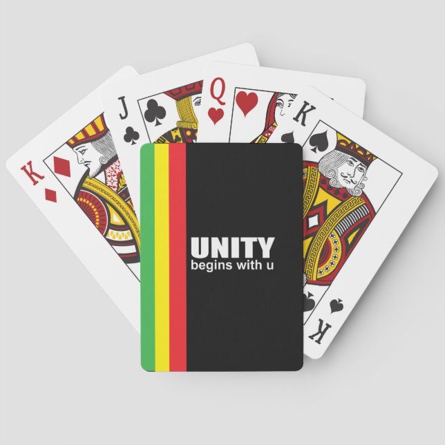 Baraja De Cartas Unidad afroamericana (Reverso)