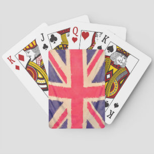 Baraja De Cartas UNION JACK FLAG grunge