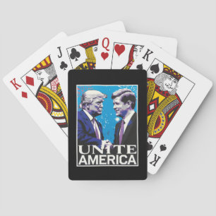 Baraja De Cartas Unir icono americano Trump 