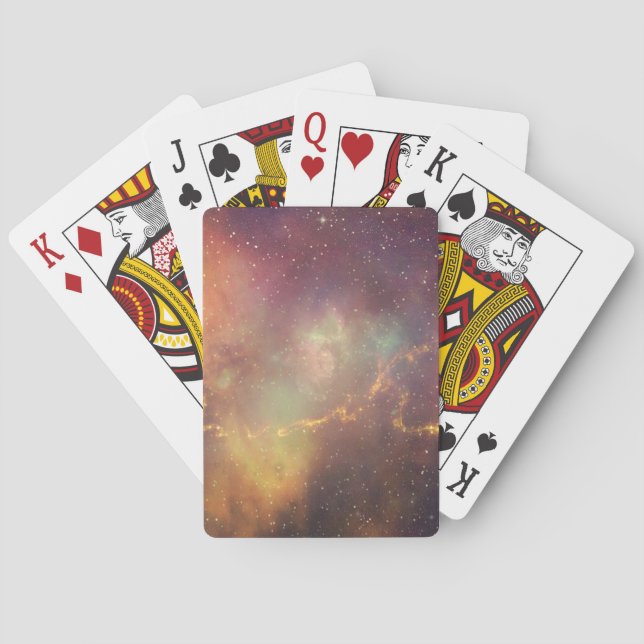 Baraja De Cartas Universo del cosmos de la vía láctea de la galaxia (Reverso)