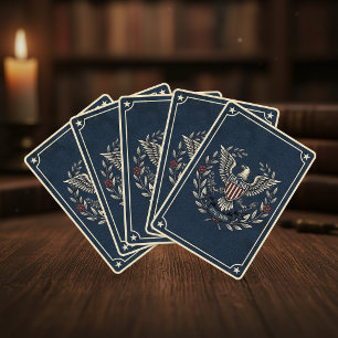 Baraja De Cartas USA 250 Motivo Patriótico del Águila del Patrimoni