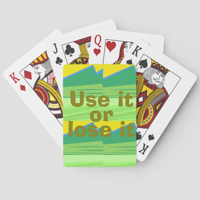 Baraja De Cartas Use it or Lose it Christmas Gift (Reverso)