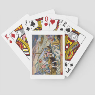 Baraja De Cartas Uso de Esponjas para recoger la nafta de la superf